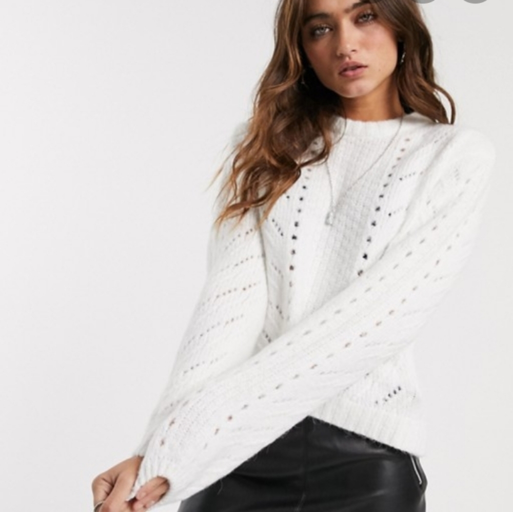 Bershka cable knitted sweater